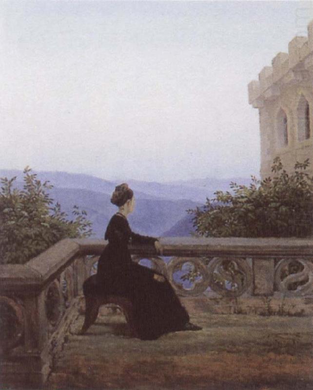 Carl Gustav Carus Woman on a Balcony china oil painting image